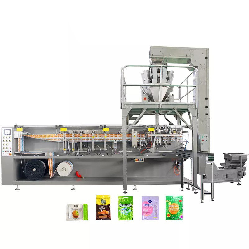 Zipper Flat Bag Form Fill Dan Seal Packaging Machine